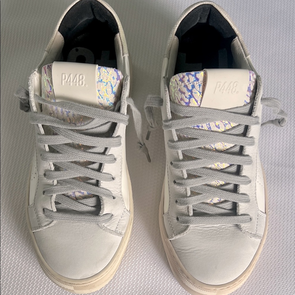 P448 Women's Gray and White Sneakers